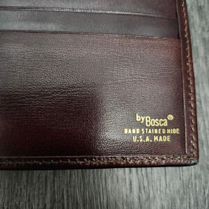 By Bosca men's brown wallet made in  USA